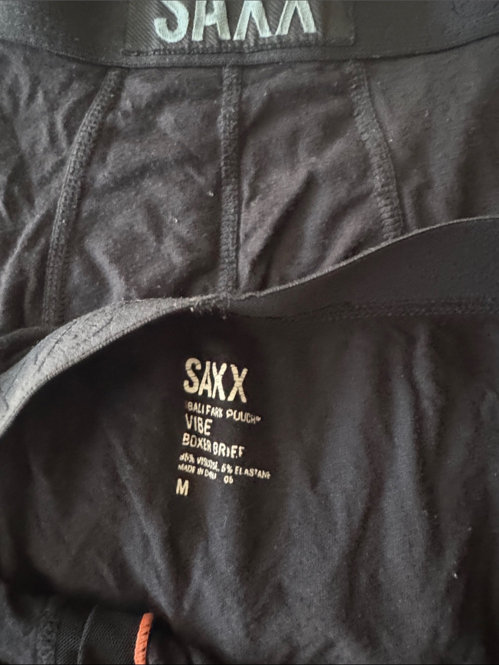 Saxx Black Men's Boxer Briefs - Pack of 2 - Picture 2 of 2